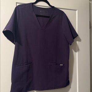 Figs Purple Shadow Casma Scrub Top